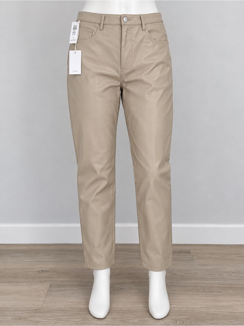 NWT Aritzia Wilfred Melina Cropped Pants Sand Bluff Size 16